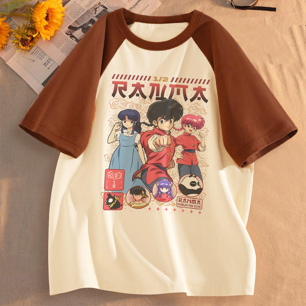 Women'S Fashion From The 80S - Ranma 1/2 Saotome 셔츠 여성 2000년대