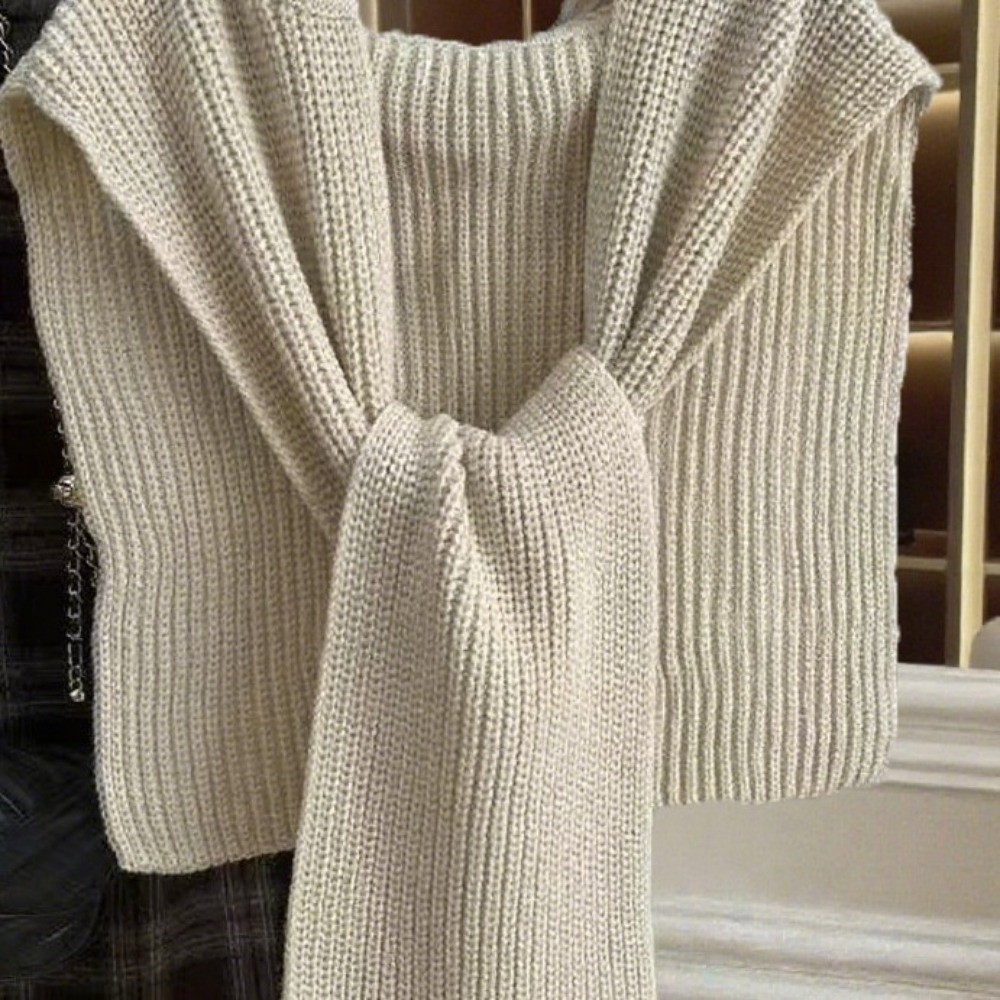 Women'S Fashion Poncho - 스카프 오버사이즈 니트 케이프 숄 따뜻한