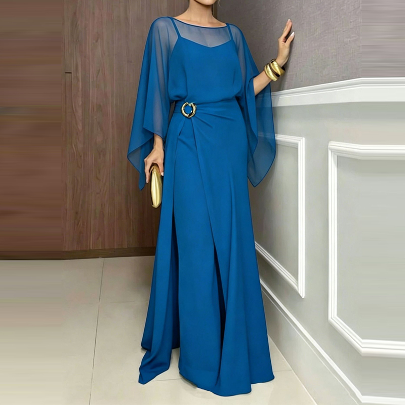 Women'S Fashion Vintage Off Shoulder Long Sleeve Jumpsuit - 우아한 O넥 커버업 플레이수트, 오프숄더 롬퍼,