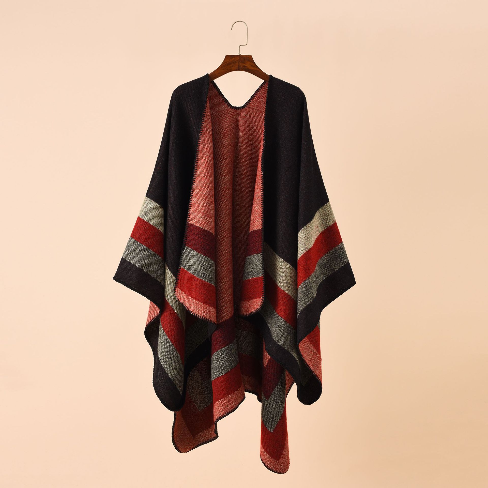 2024 새로운 패션 겨울 따뜻한 격자 무늬 판초와 여 - Women'S Fashion Poncho 리뷰 및 가격