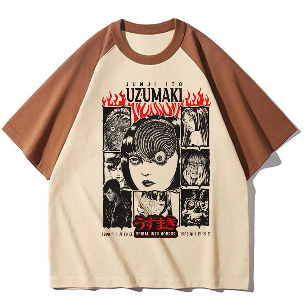 Junji Ito 탑 티셔츠 소녀 디지털 빈티지 200 - Women'S Fashion From The 80S 리뷰 및 가격