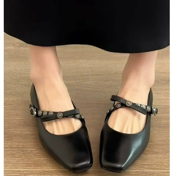 프랑스 스타일 보우 스퀘어토 청키힐 메리제인 여성화 2 - Women'S Fashion Spring Summer 2026 리뷰 및 가격