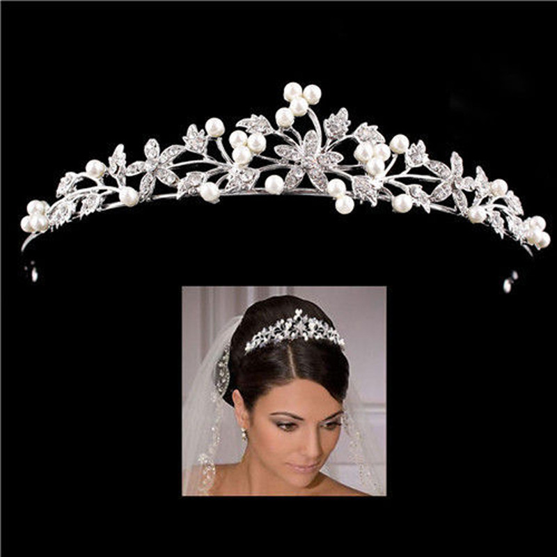 여자를위한 크리스탈 웨딩 신부 티아라 헤어 스타일 여자 - Women'S Fashion Headbands 리뷰 및 가격