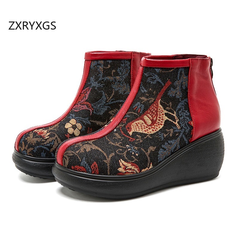 ZXRYXGS 2026 가을용 천연 소가죽 + 자카드  - Women'S Fashion Layering 리뷰 및 가격