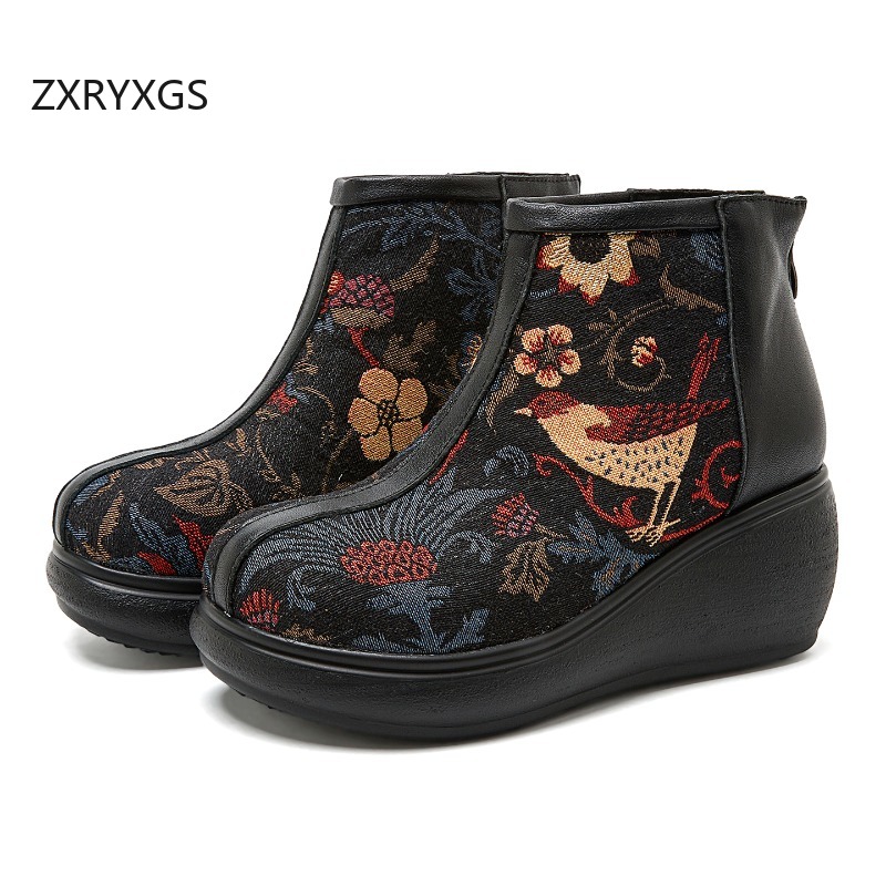 ZXRYXGS 2026 가을용 천연 소가죽 + 자카드  - Women'S Fashion Layering 리뷰 및 가격