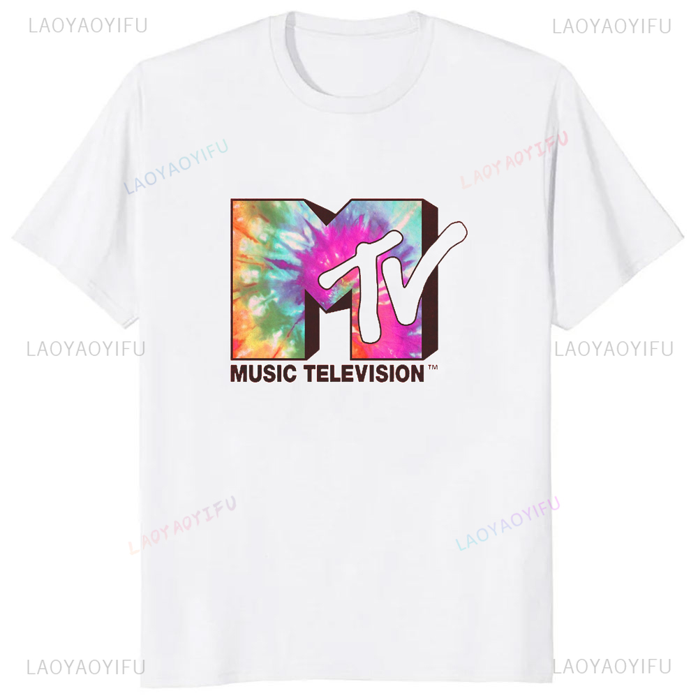 클래식 MTV 레트로 디자인 로고 프린트 그래픽 남성  - Women Fashion Logo Design 리뷰 및 가격